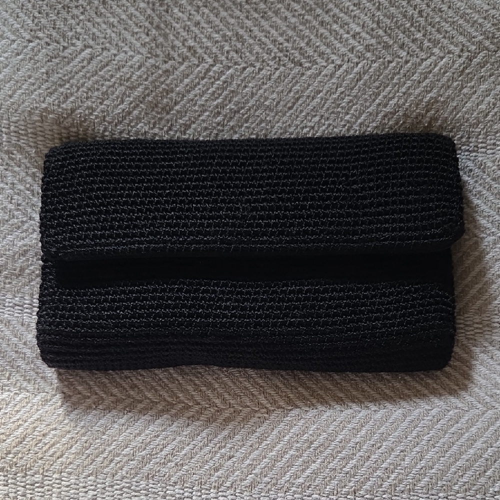 The Sak Black Crochet Black Wallet